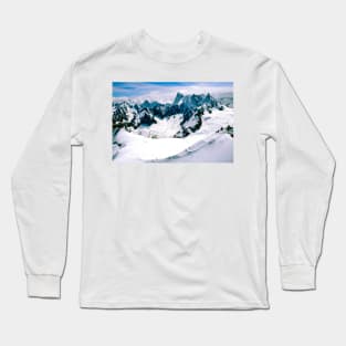 Chamonix Aiguille du Midi Mont Blanc Alps France Long Sleeve T-Shirt